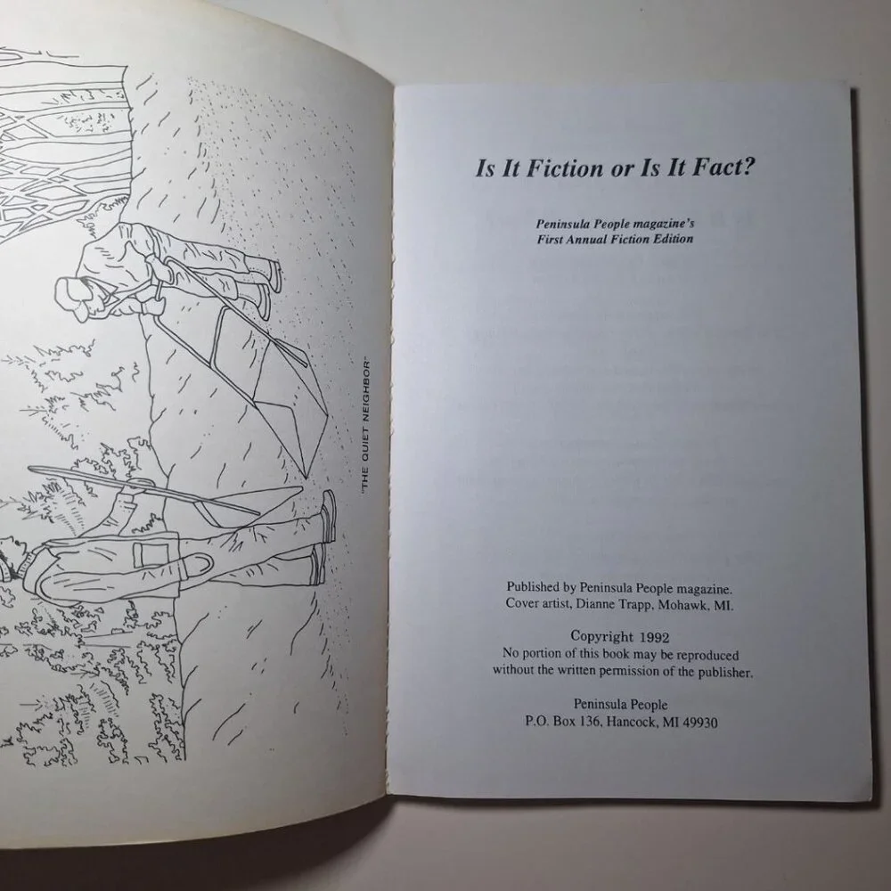 Fact or Fiction Michigan Peninsula People Magazine First Edition 1992 Short Stor